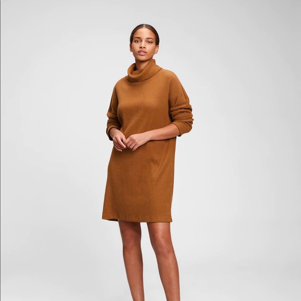 Gap ribbed cowl neck dress, brand new!!